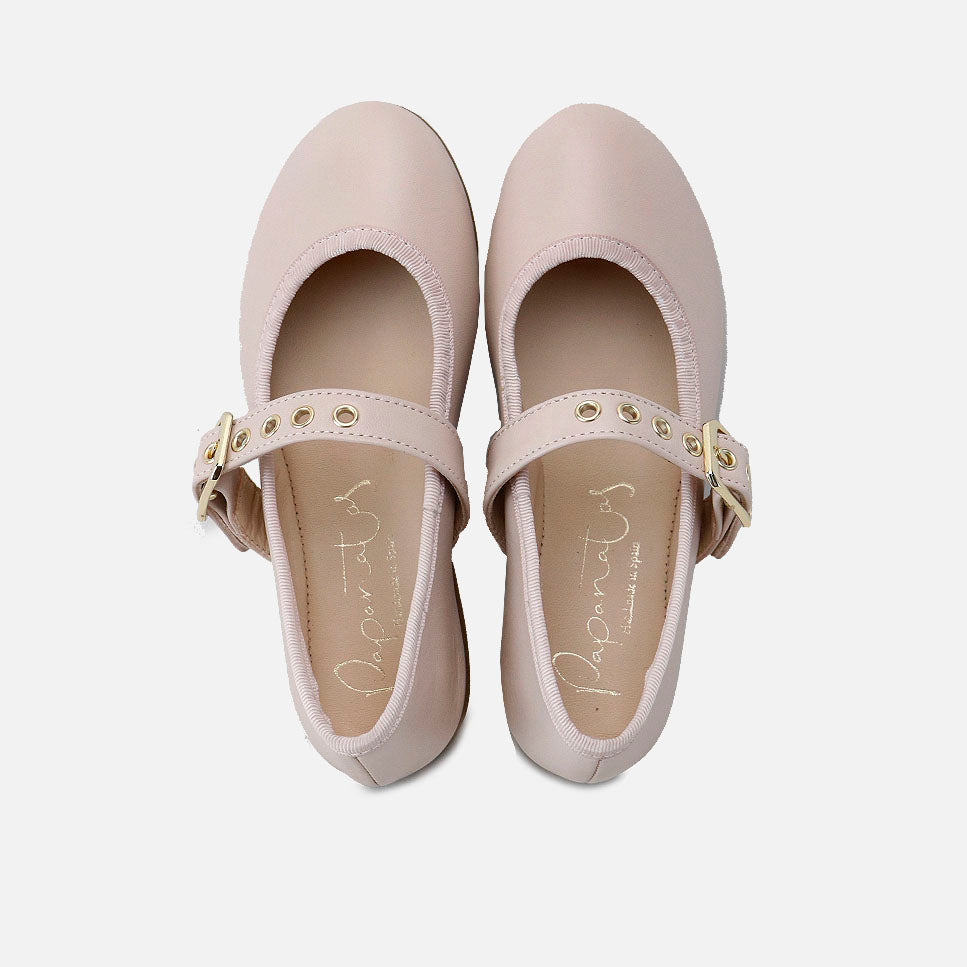 Merceditas guante piel maquillaje correa remaches Papanatas | Eli 1957