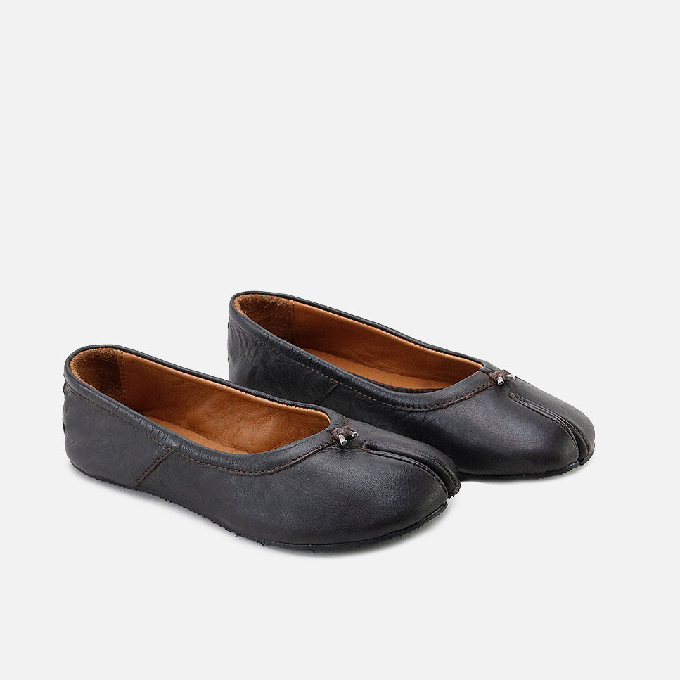Eli blue leather Japanese-inspired ballerinas | Eli 1957