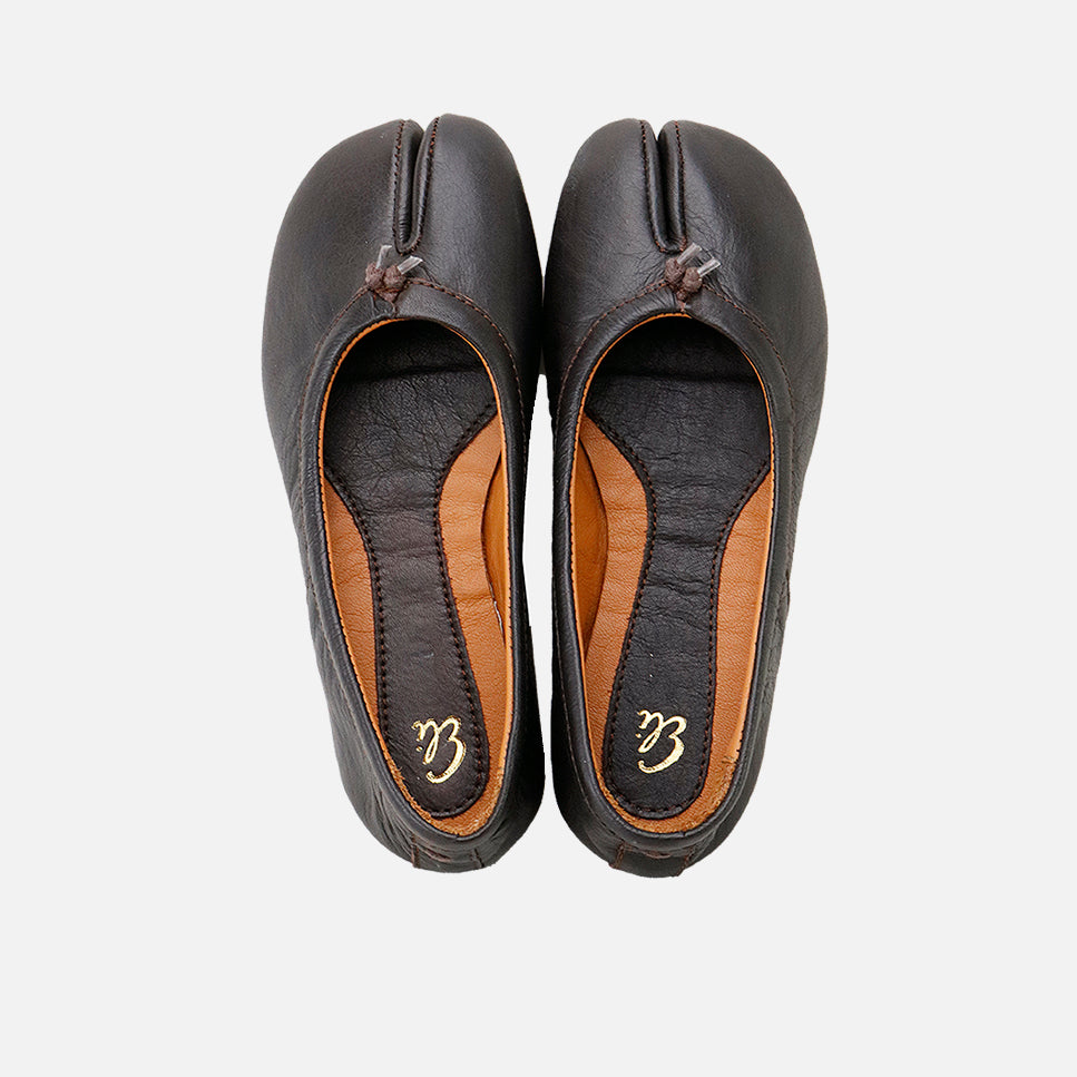Eli blue leather Japanese-inspired ballerinas | Eli 1957