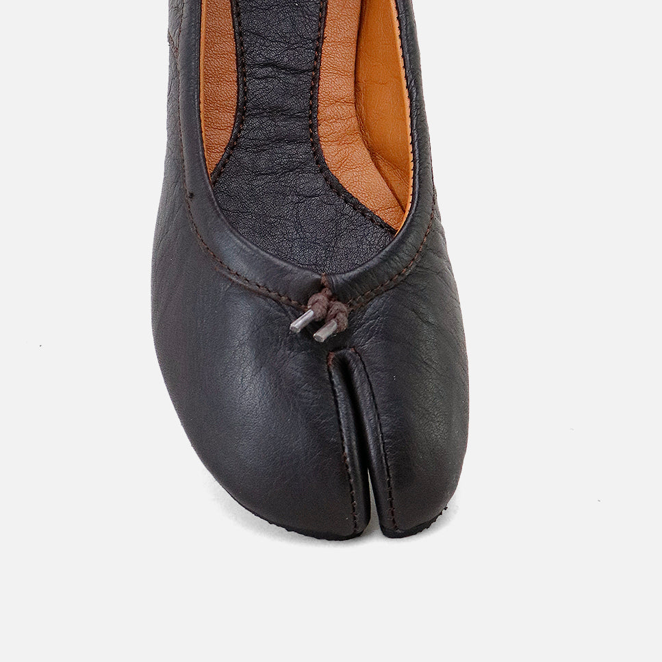Eli blue leather Japanese-inspired ballerinas | Eli 1957