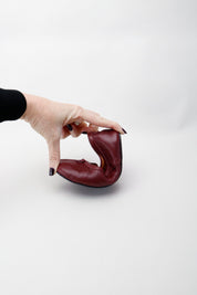 Eli burgundy leather Japanese-inspired ballerinas | Eli 1957