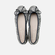 Leather cord ballet flats with pompom | Eli 1957