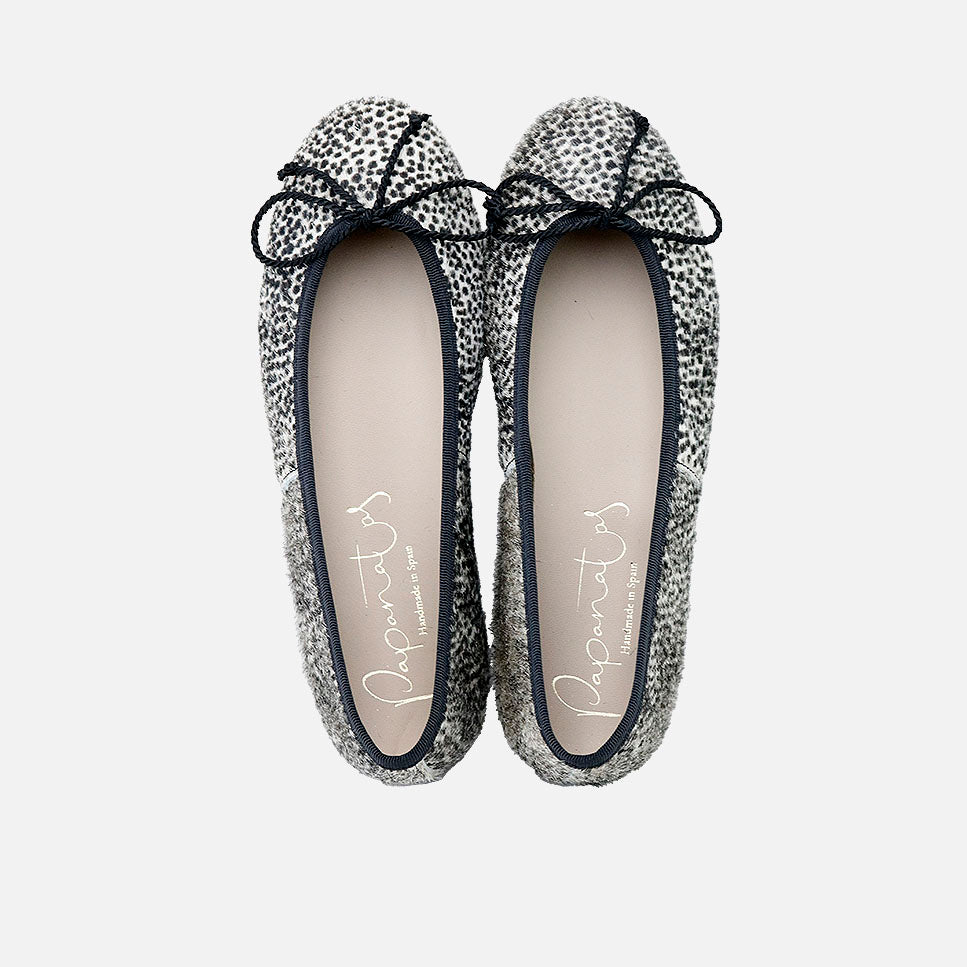 Leather cord ballet flats with pompom | Eli 1957