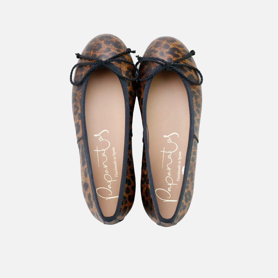 Leather Cord Ballerinas with Tears of Leather Papanatas | Eli 1957