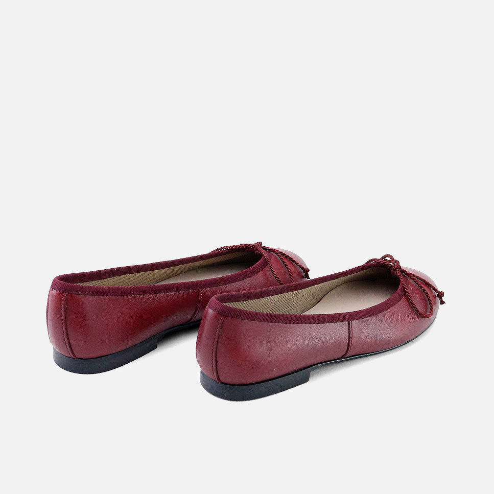 Verona Rioja leather cord ballet flats | Eli 1957