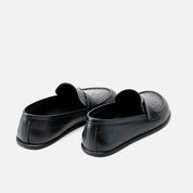 Mocassini barefoot in nappa nera con borchie Elisoft | Eli 1957