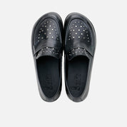 Mocassini barefoot in nappa nera con borchie Elisoft | Eli 1957