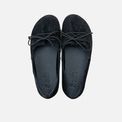 Black English leather barefoot ballerinas with bow Eli Soft | Eli 1957