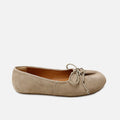 Velor leather barefoot ballerinas with bow Eli Soft | Eli 1957