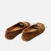 Velor Sigaro leather barefoot ballerinas with bow Eli Soft | Eli 1957