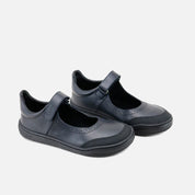 Barefoot school Mary Janes in blue napa leather Elisoft | Eli 1957