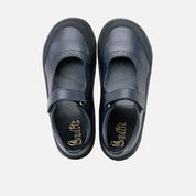 Barefoot school Mary Janes in blue napa leather Elisoft | Eli 1957
