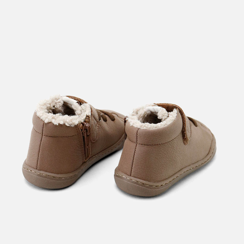 Bota barefoot forro interior pelo piel davinci nobuck cuero Elisoft | Eli 1957