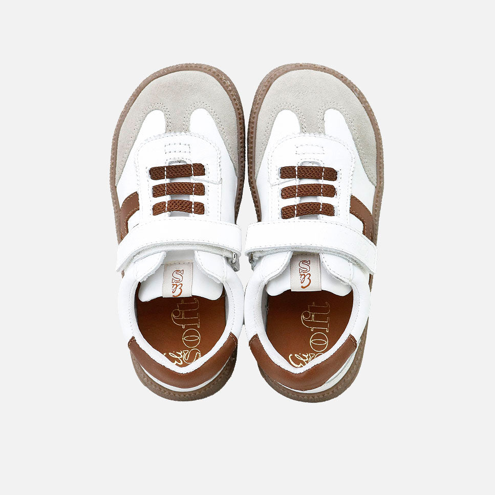 Elisoft natural English leather barefoot sneakers | Eli 1957