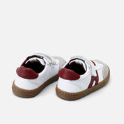 Barefoot H sneakers in burgundy perline velour leather Elisoft | Eli 1957