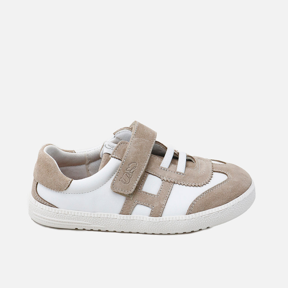 Deportivos barefoot H piel velour camel Elisoft | Eli 1957