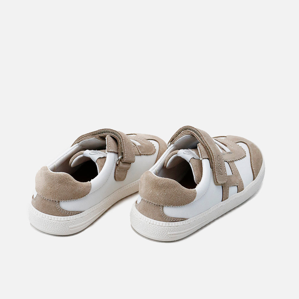 Deportivos barefoot H piel velour camel Elisoft | Eli 1957