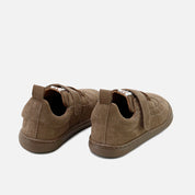 Deportivos barefoot picados piel velour cafe Elisoft | Eli 1957