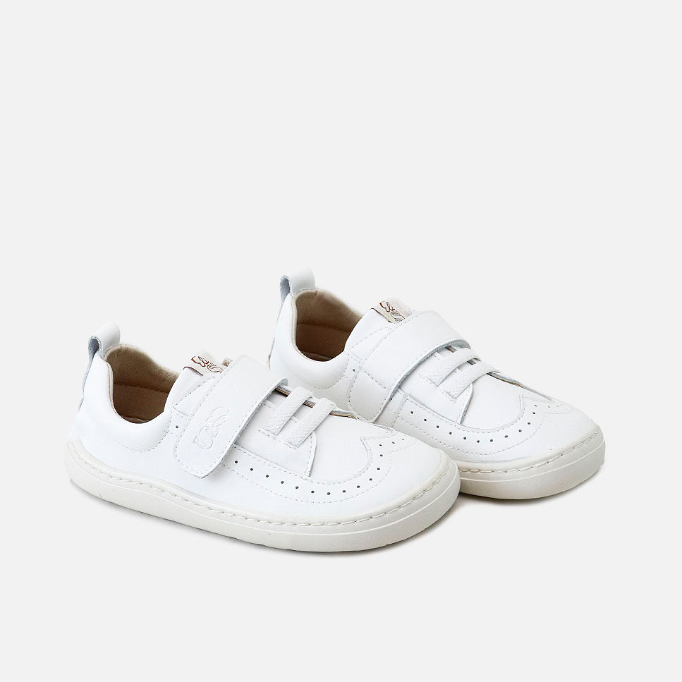 Deportivos barefoot picados piel napa blanco Elisoft | Eli 1957