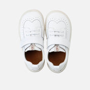 Deportivos barefoot picados piel napa blanco Elisoft | Eli 1957