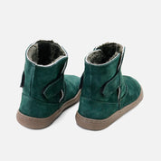 Barefoot boots in English leather, bottle style, fur lining, Elisoft | Eli 1957