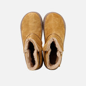 Botas barefoot  piel velour sahara forro pelo Elisoft | Eli 1957