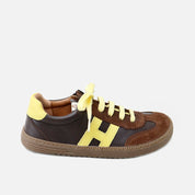 Cohiba Elisoft Velour Leather Lace-Up Barefoot H Sneakers | Eli 1957