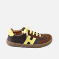 Cohiba Elisoft Velour Leather Lace-Up Barefoot H Sneakers | Eli 1957