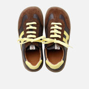 Cohiba Elisoft Velour Leather Lace-Up Barefoot H Sneakers | Eli 1957