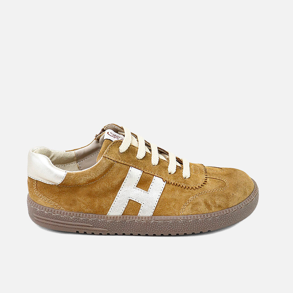 Deportivos barefoot H cordoneras piel velour cuero Elisoft | Eli 1957