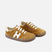 Deportivos barefoot H cordoneras piel velour cuero Elisoft | Eli 1957