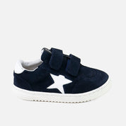 Deportiva barefoot estrella de serraje azul marino  Elisoft | Eli 1957