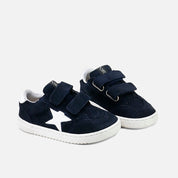 Deportiva barefoot estrella de serraje azul marino  Elisoft | Eli 1957