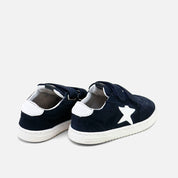 Deportiva barefoot estrella de serraje azul marino  Elisoft | Eli 1957