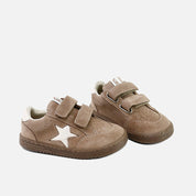 Deportiva barefoot estrella de serraje camel  Elisoft | Eli 1957