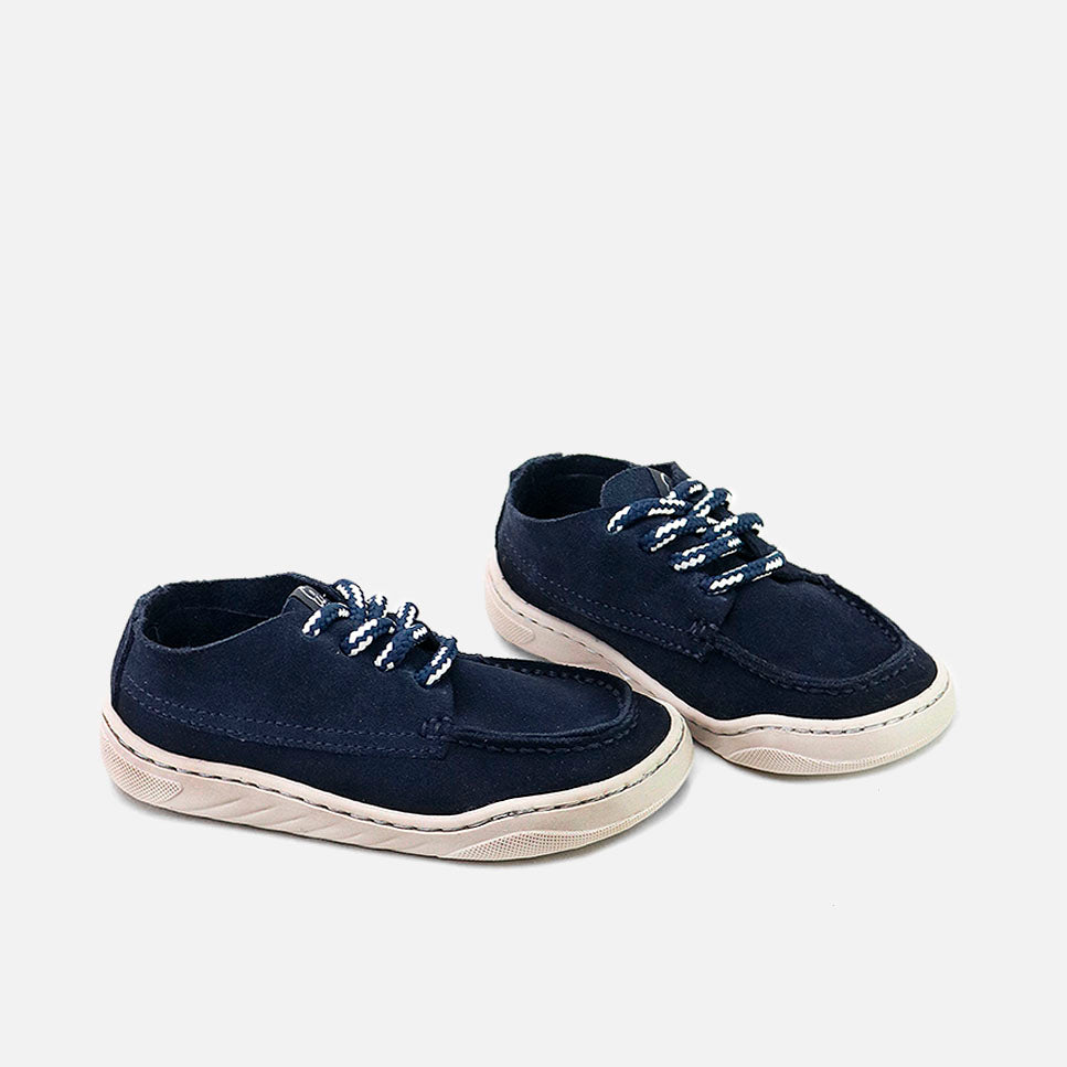 Náutico barefoot deportivo de serraje azul marino Elisoft | Eli 1957