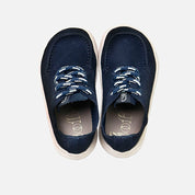 Náutico barefoot deportivo de serraje azul marino Elisoft | Eli 1957