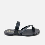 Papanatas black crisscross strap sandals | Eli 1957