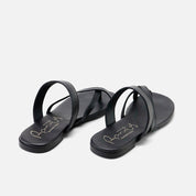 Papanatas black crisscross strap sandals | Eli 1957