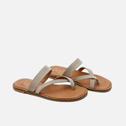 Sandalias tiras cruzadas piel saco Papanatas | Eli 1957