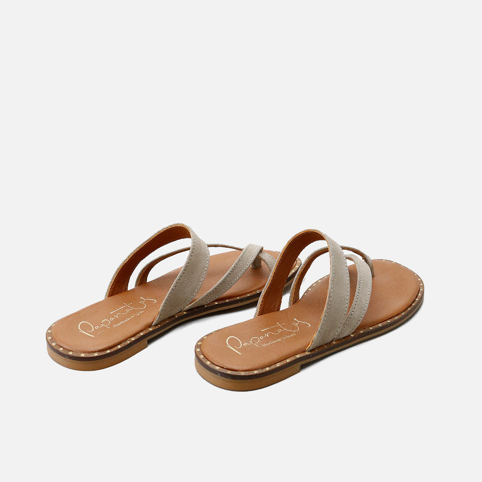 Sandalias tiras cruzadas piel saco Papanatas | Eli 1957