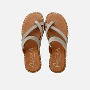 Sandalias tiras cruzadas piel saco Papanatas | Eli 1957