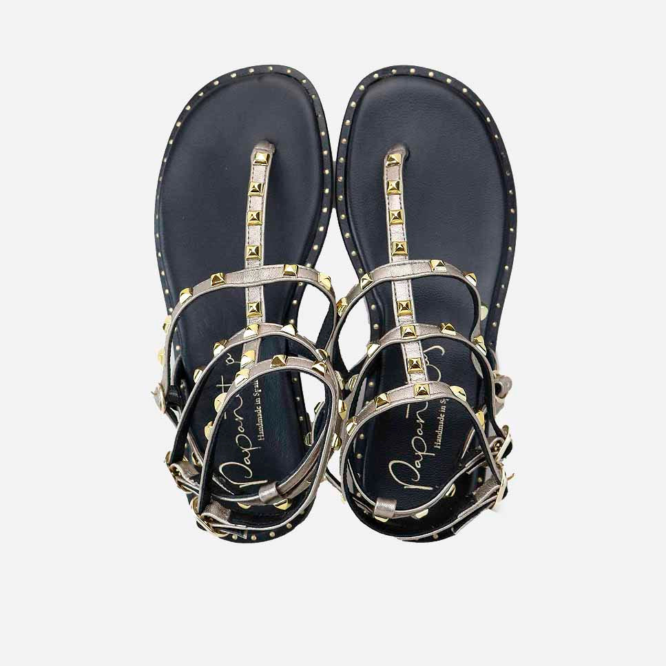 Sandalias piel piramides salobreña Papanatas | Eli 1957