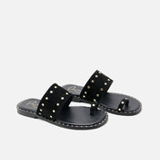 Black suede flip-flop sandals | Eli 1957
