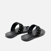 Black suede flip-flop sandals | Eli 1957
