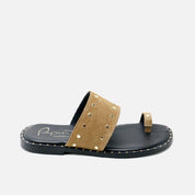 Sahara velour flip-flop sandals | Eli 1957