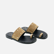 Sahara velour flip-flop sandals | Eli 1957