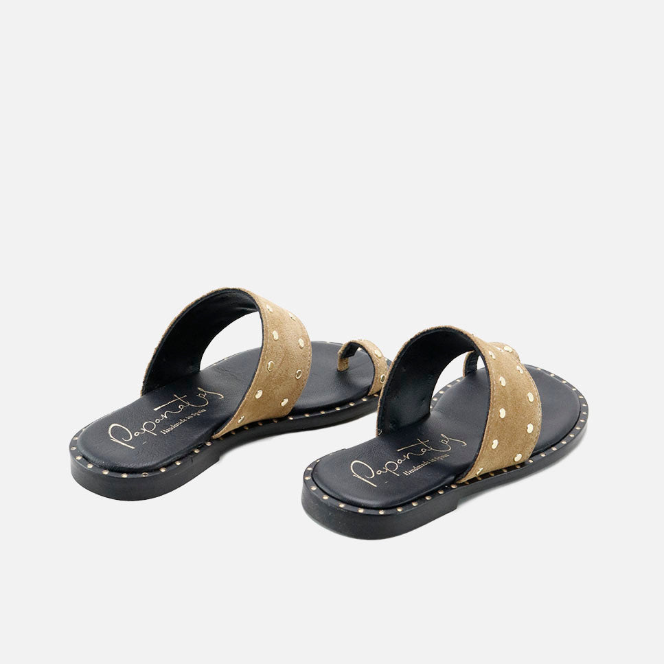 Sahara velour flip-flop sandals | Eli 1957