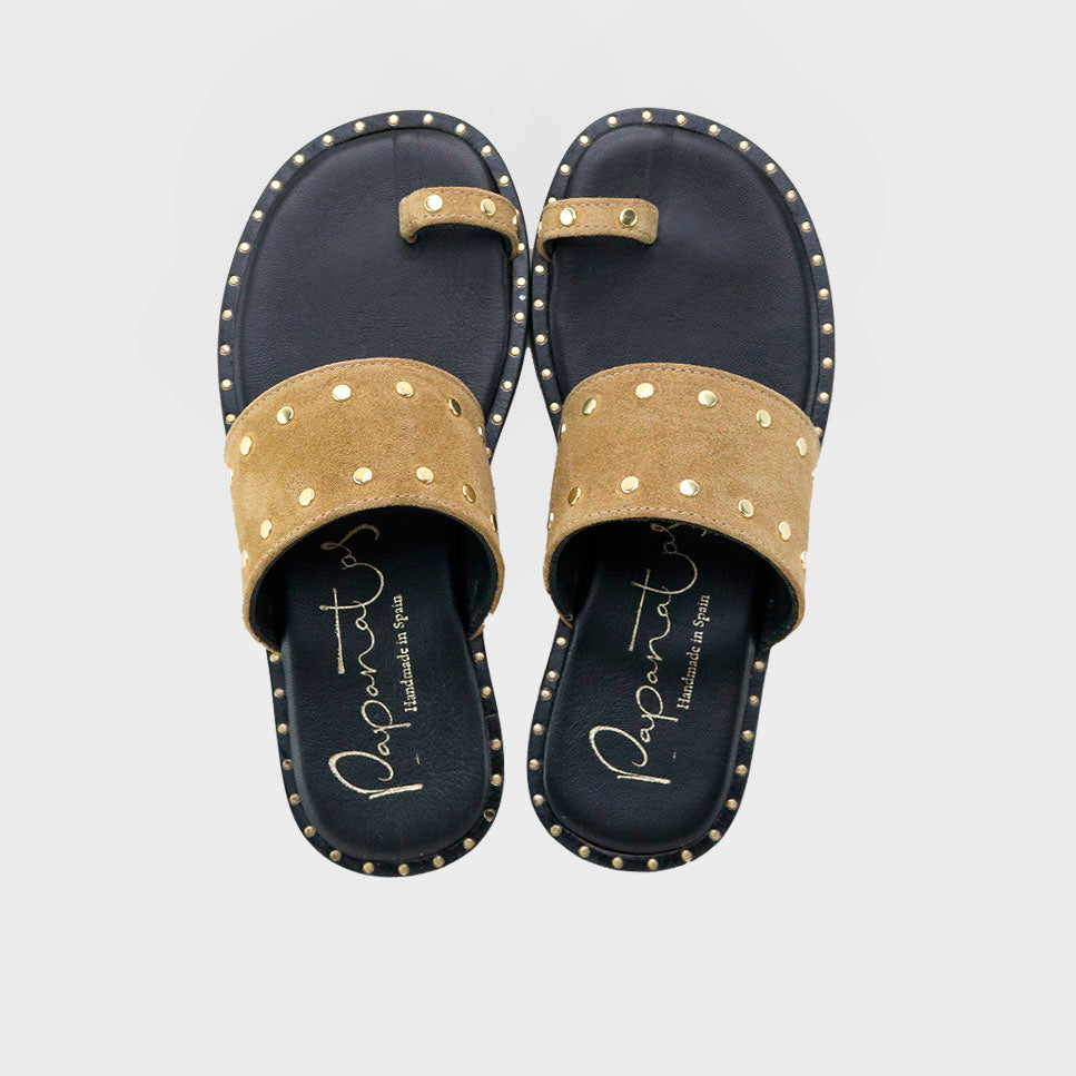 Sandalia dedo velour sahara papanatas | Eli 1957