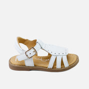 Papanatas white perforated sandals | Eli 1957